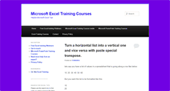 Desktop Screenshot of excel-tutorial.co.uk