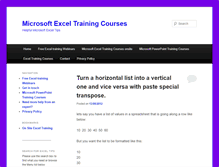 Tablet Screenshot of excel-tutorial.co.uk